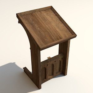 medieval lectern 3D model