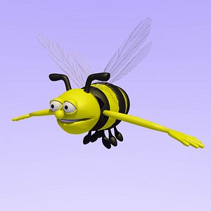 c4d bumble bee rigged