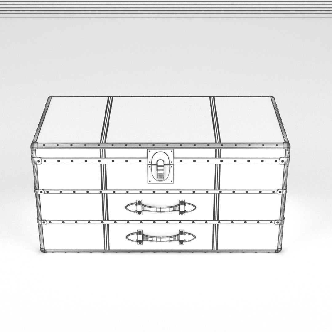 chest realistic 3d obj