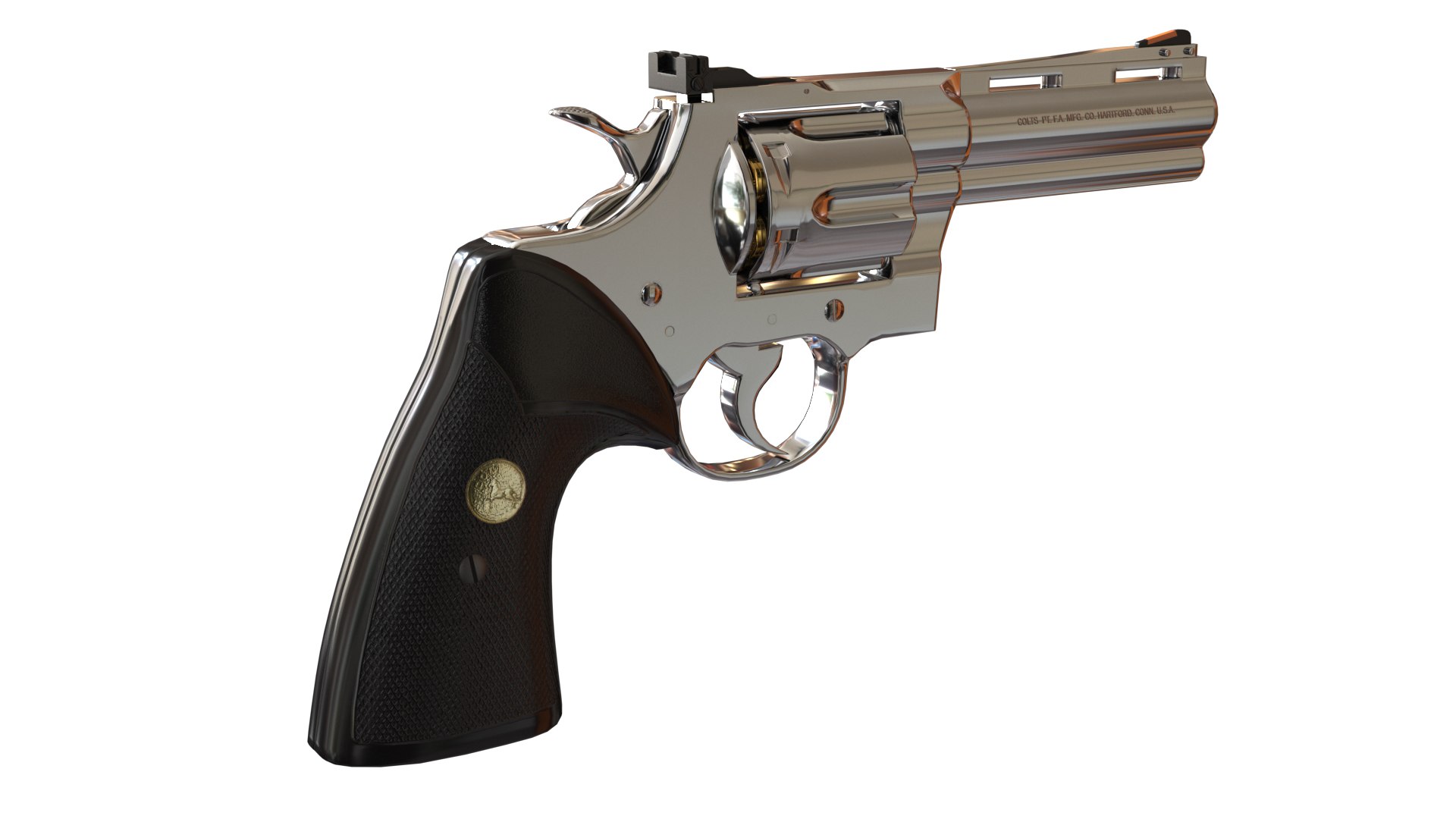 Colt Python 3D Model - TurboSquid 2260449