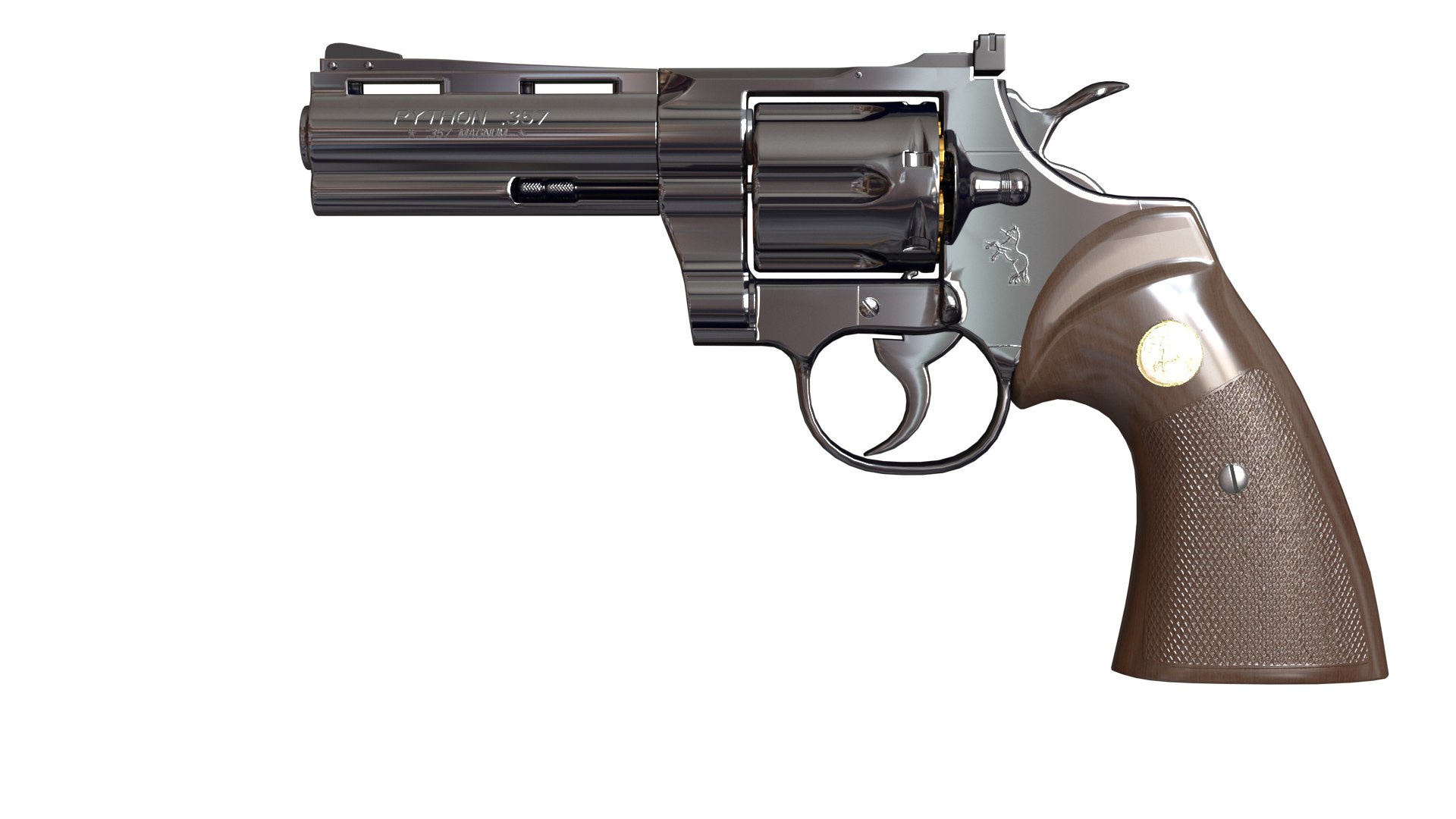 Colt Python 3D Model - TurboSquid 2260449