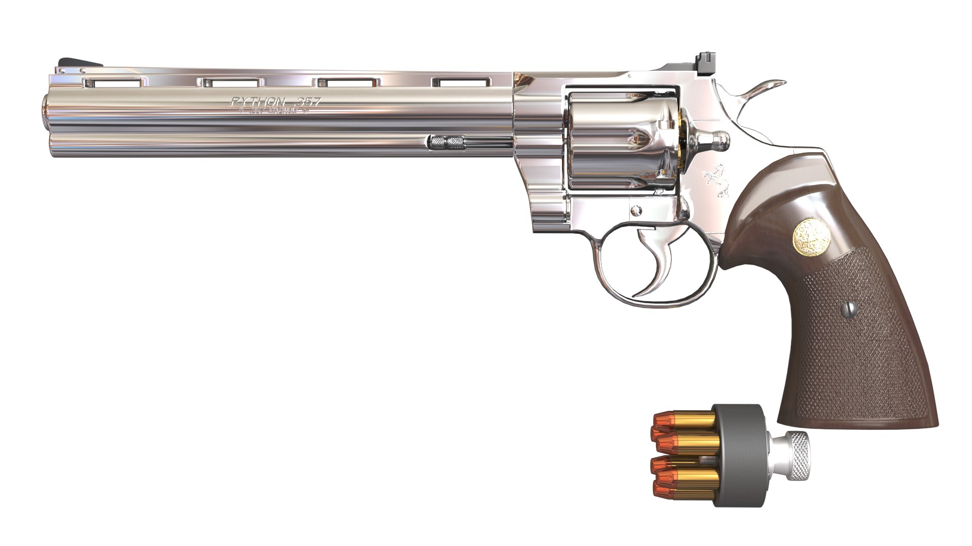 Colt Python 3D Model - TurboSquid 2260449