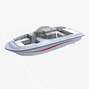 3D model Speedboat 016 Low-poly PBR