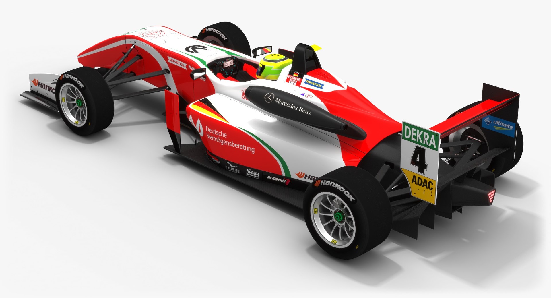 3D formula 3 race car - TurboSquid 1331316