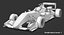 3D formula 3 race car