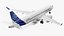 Airbus A220 300 interni dettagliati truccati