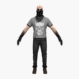 biker demon 3D model