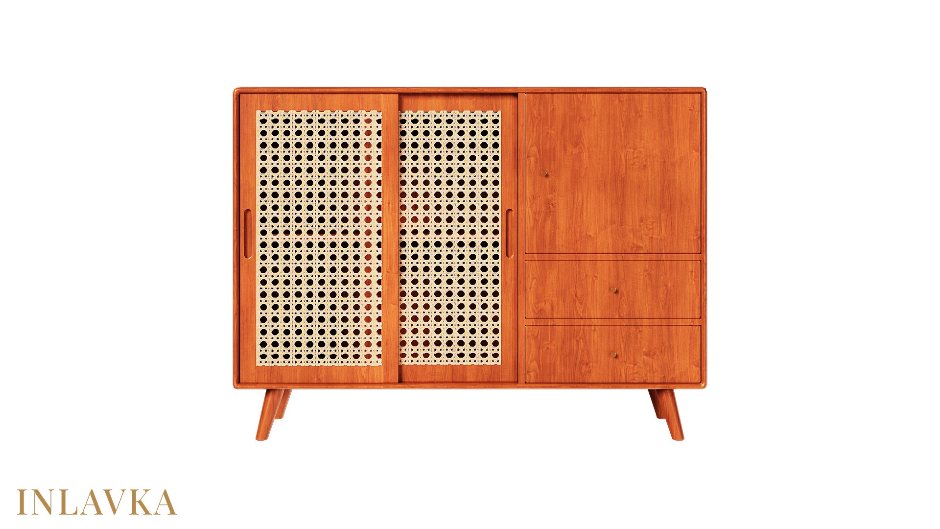 Sideboard With 2 Drawers And 3 Doors Twiggy 3D Model - TurboSquid 2265013