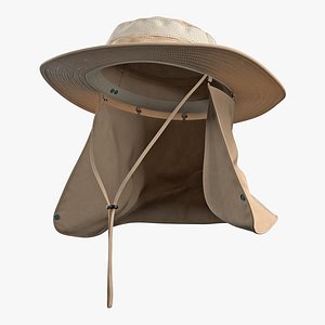 3D khaki outdoor fishing hat