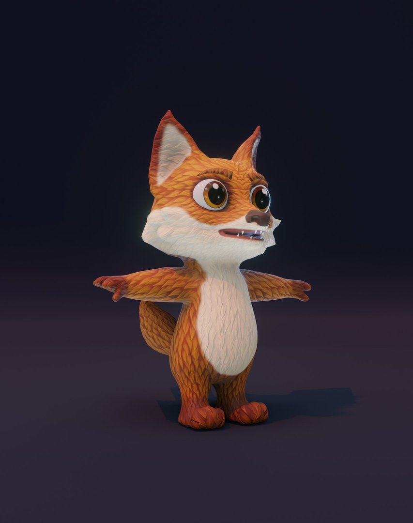 Cartoon Fuchs animierte 3D-Modelle 3D-Modell - TurboSquid 1929894