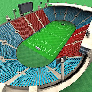 open football stadium 3d 3ds