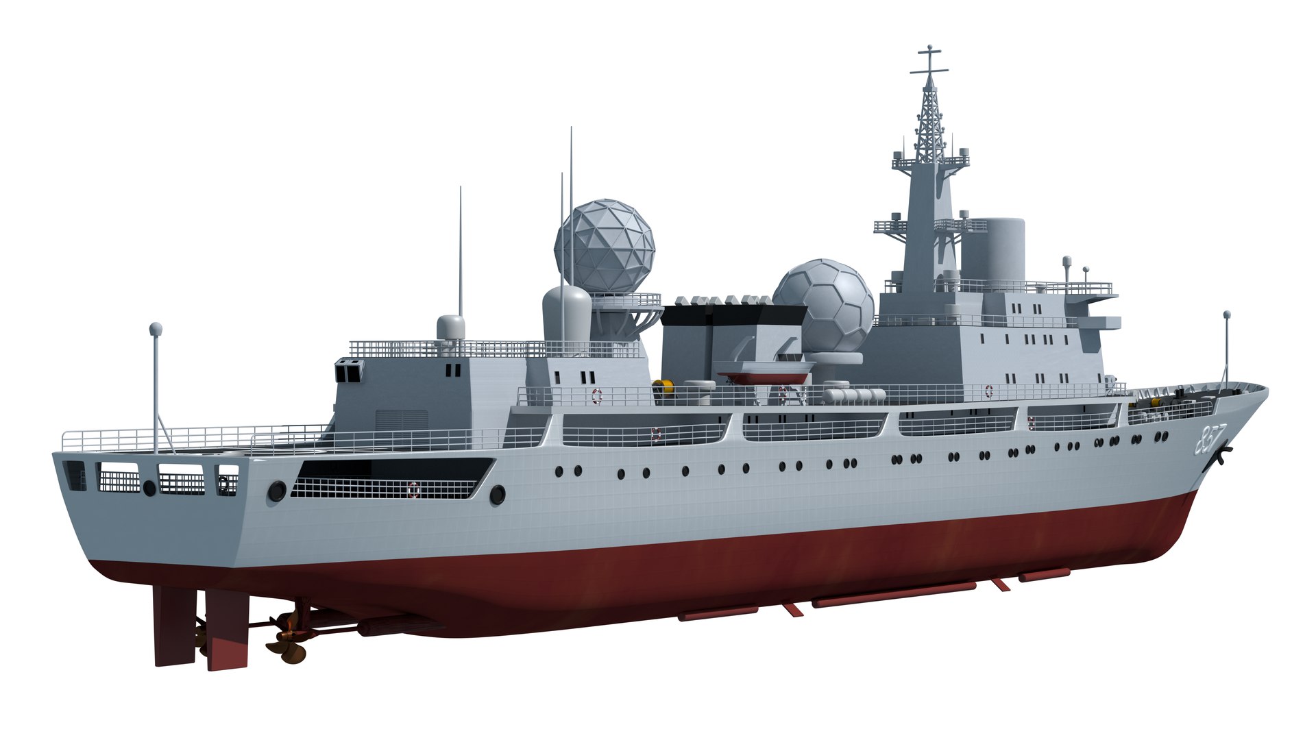 857 Tianshu Star Electronic Reconnaissance Ship 3D - TurboSquid 1800455