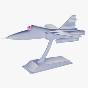 3D model of a military aircraft for 3D printing or for CNC 3D model