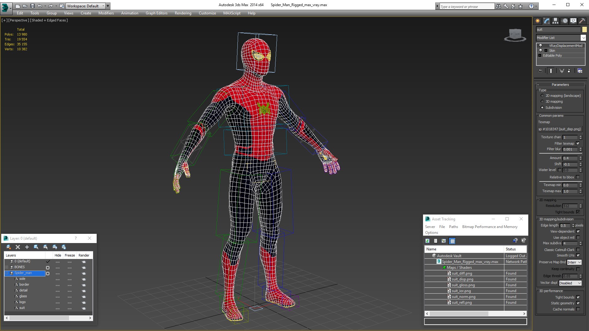Spider Man Rigged 3D Model - TurboSquid 1792908