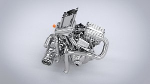 3D Motorcycle engine