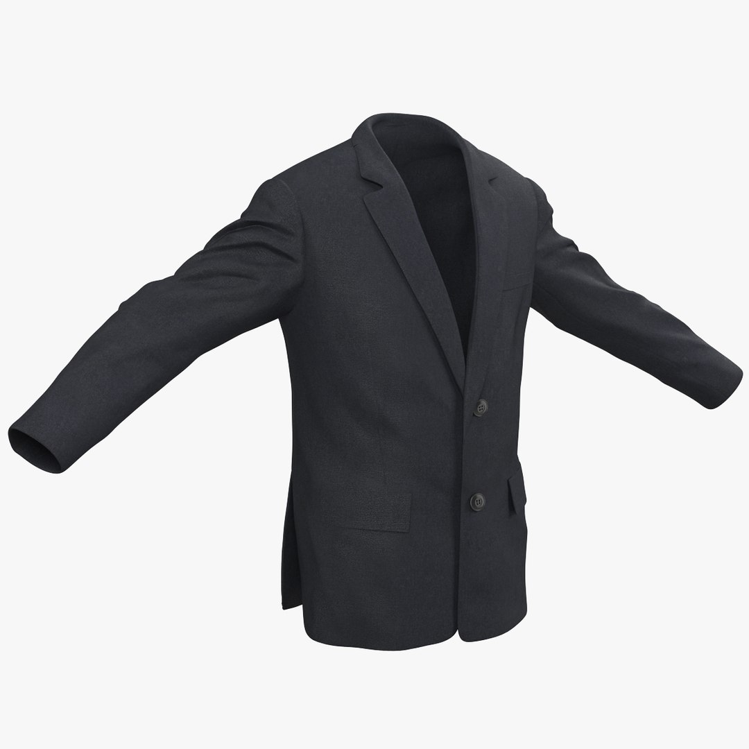 Mens Suit Jacket 3 3D model preview