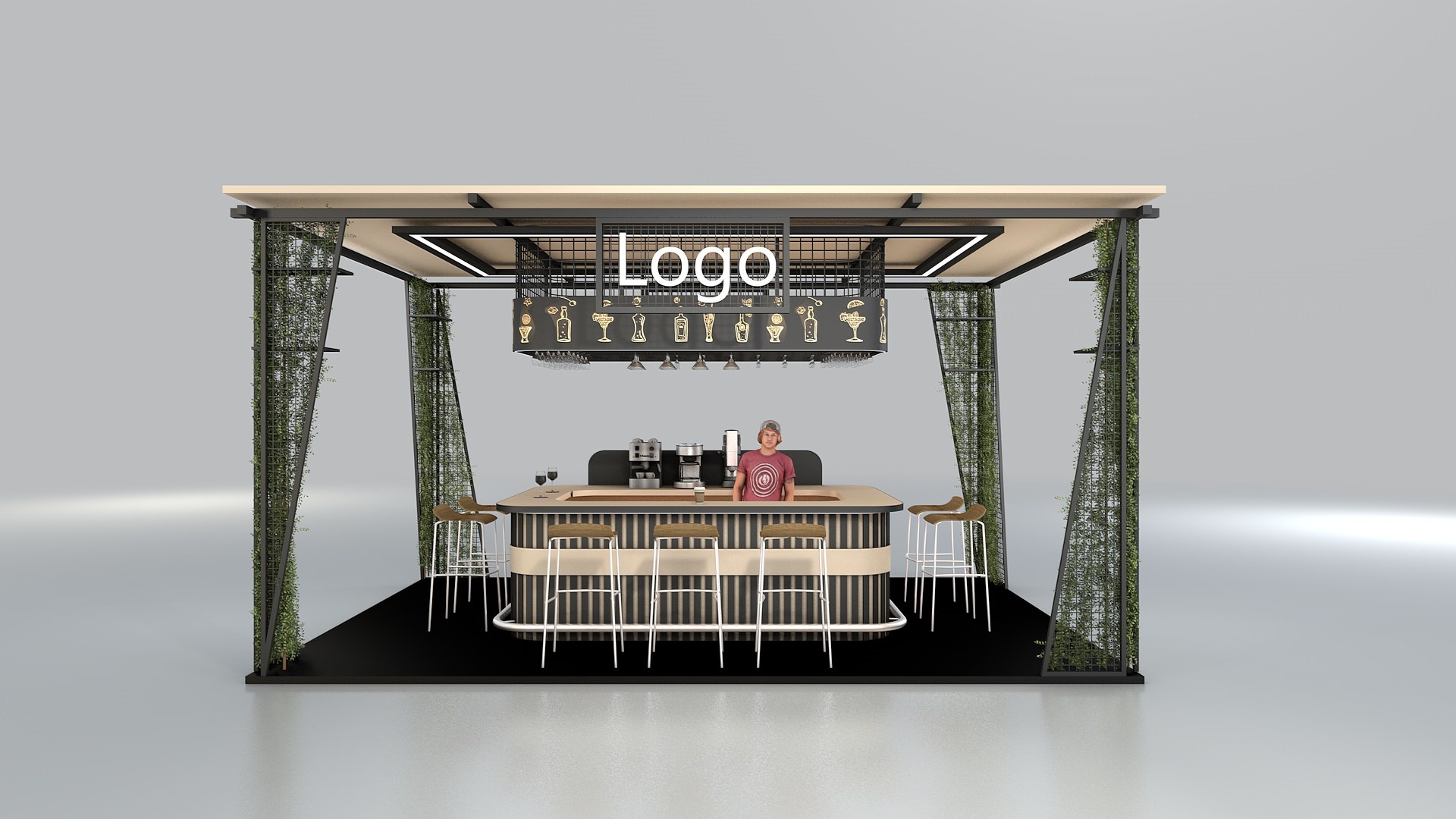 Exhibition Stand 3D Model - TurboSquid 1922366