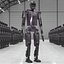 3D Automation Biped Robot Purple
