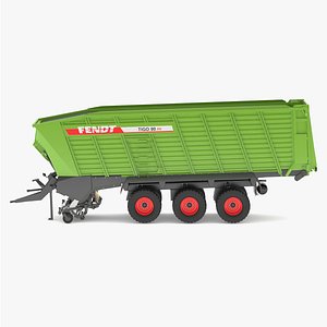 3D Fendt Tigo Forage Wagons 6 Wheels model