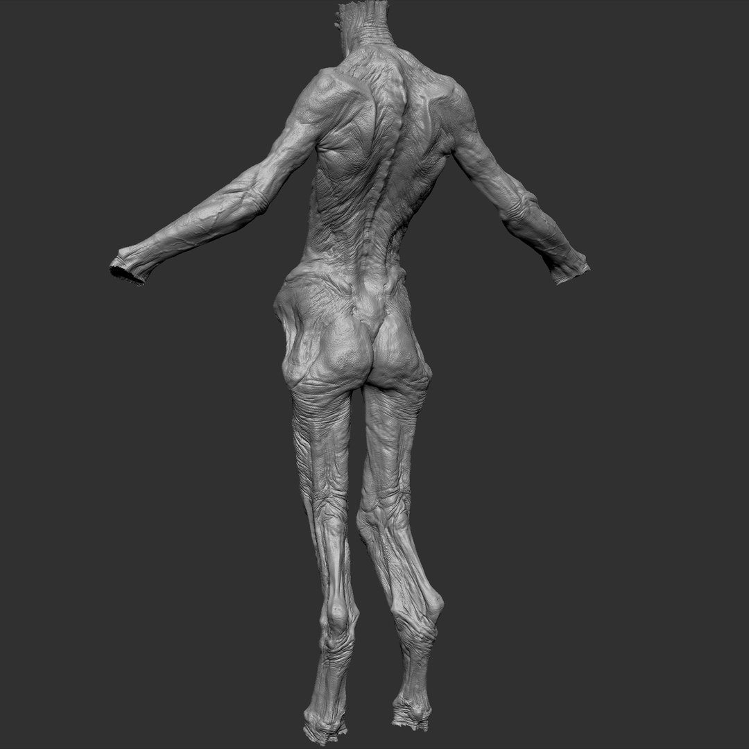 Alien Monster Body 3d Model