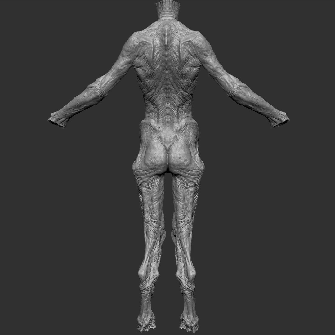 Alien Monster Body 3d Model