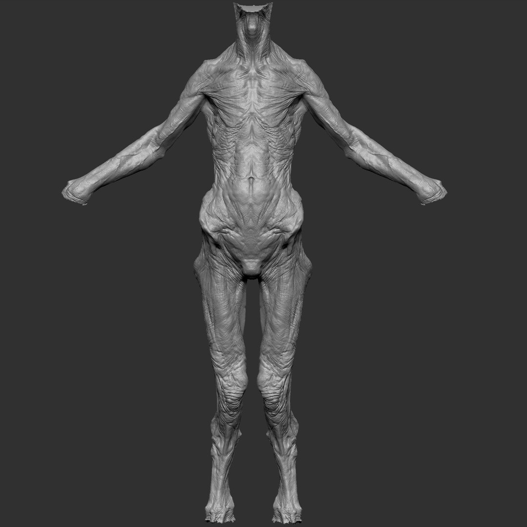 Alien Monster Body 3d Model