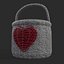 3D Knitted Heart Basket