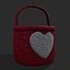 3D Knitted Heart Basket