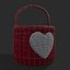 3D Knitted Heart Basket