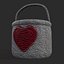 3D Knitted Heart Basket
