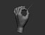 Male hand poses