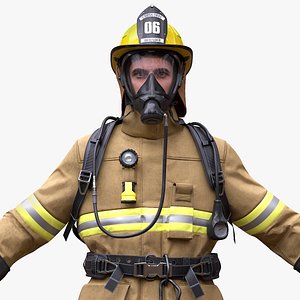 3D Man Firefighter