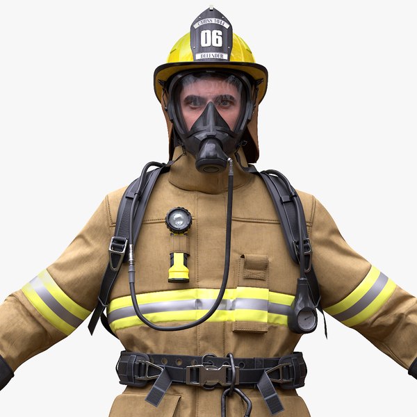 3D Man Firefighter
