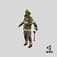 3D Man Firefighter