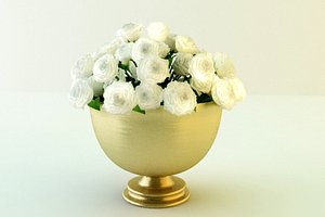 Edelane Punch Bowl with flowes