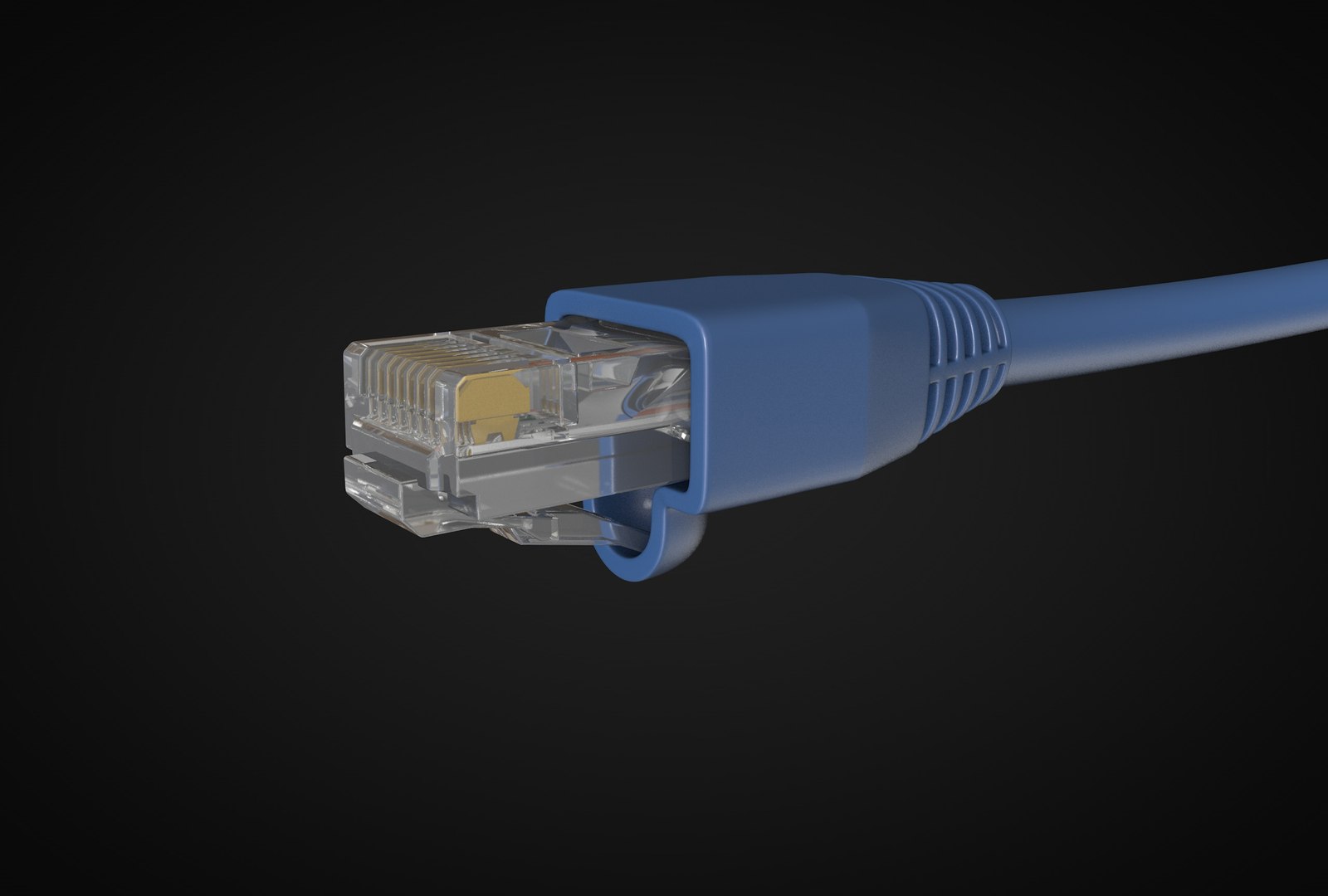 3D Rj45 Utp Network Cable Detailed Model - TurboSquid 1841057