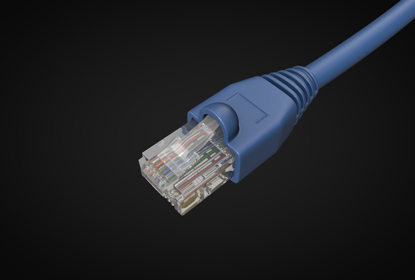 3D Rj45 Utp Network Cable Detailed Model - TurboSquid 1841057