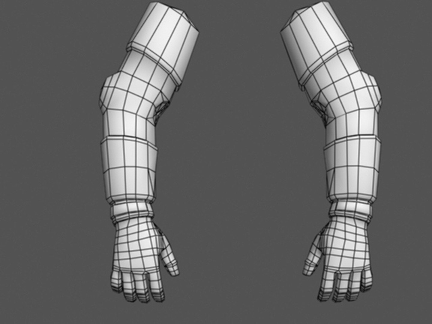 3d Person Arms Model