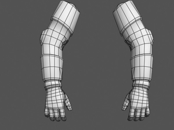 3d person arms model