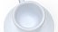Coffee Cup with Saucer White model