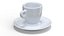 Coffee Cup with Saucer White model