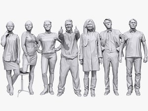 3D casual characters human