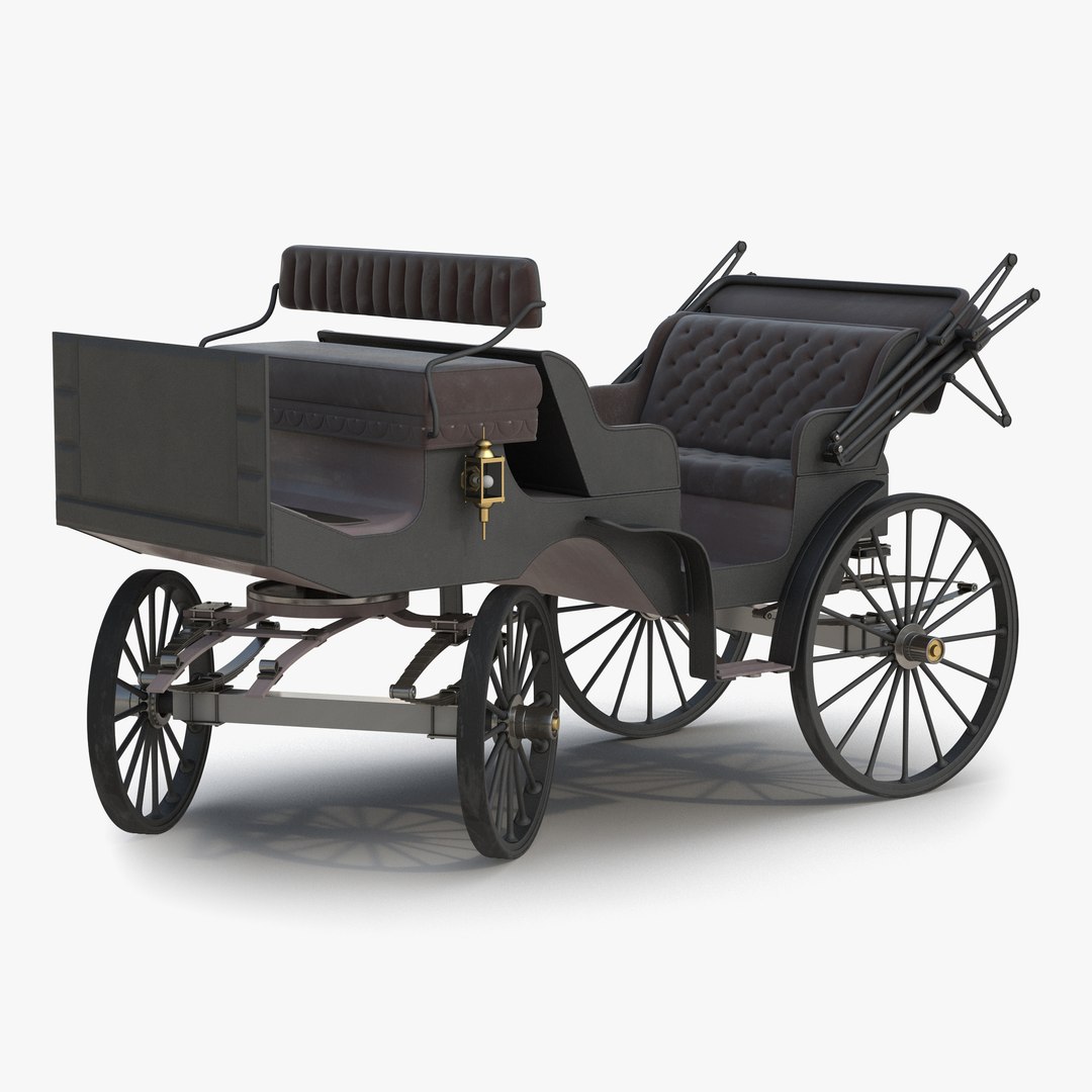 Carriage Rigged 3D model preview