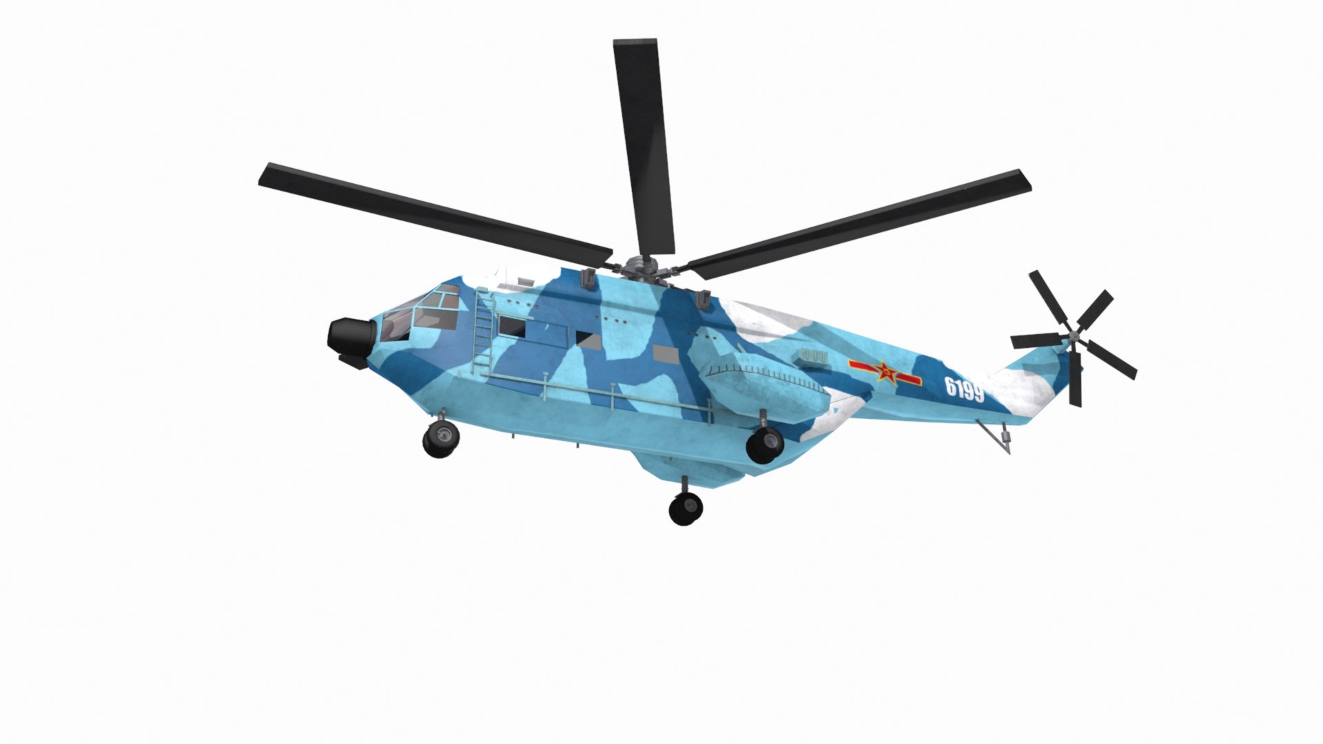 Chinese Z8 military helicopter 3D - TurboSquid 2178262