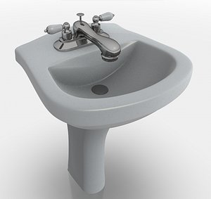3ds max sink pedestal