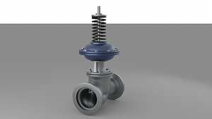 Industrial Differential Pressure Control Valve 3D model