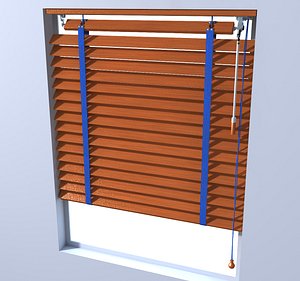 wooden blinds 3D model