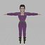 Czarodziejka Low Poly Rigged 2