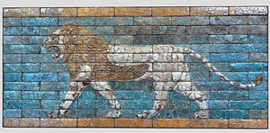 3D Babylonian lion-relief- Ishtar Gate