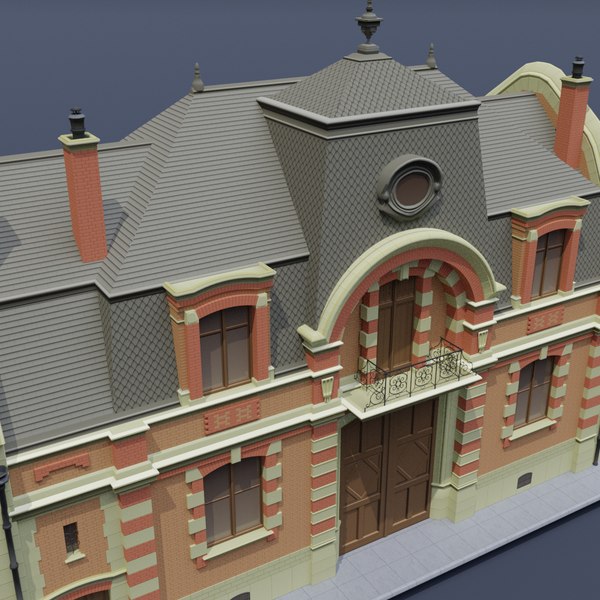 Free Blender HouseVictorian Models TurboSquid
